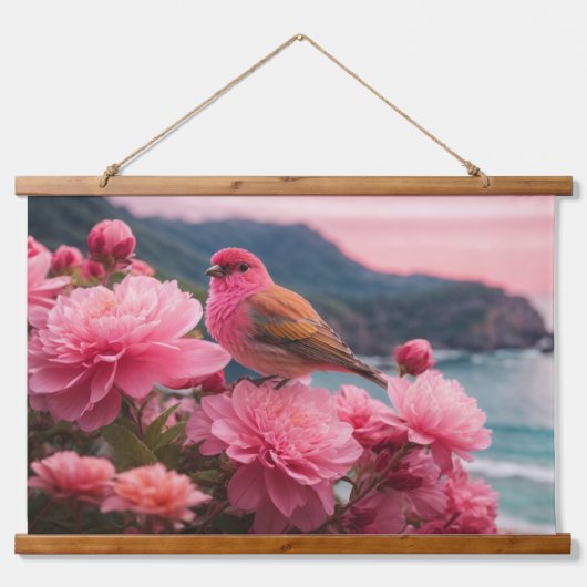 木製トップウォールタペストリー 吊り下げ型タペストリー (正面)