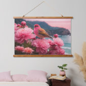 木製トップウォールタペストリー 吊り下げ型タペストリー (寝室)