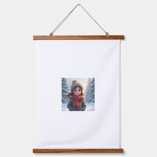 木製トップウォールタペストリー 吊り下げ型タペストリー (正面)