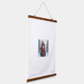 木製トップウォールタペストリー 吊り下げ型タペストリー (傾斜あり)