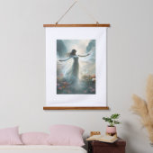 木製トップウォールタペストリー 吊り下げ型タペストリー (寝室)