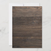 木製トラクターの誕生日招待状 招待状 (裏面)