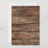 木製トラック素朴クリスマスパーティーディナー 招待状 (裏面)