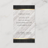 木製トリムとルクスのデザイン変動 名刺 (裏面)