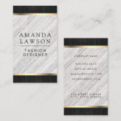 木製トリムとルクスのデザイン変動 名刺 (正面/裏面)