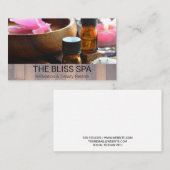 木製トリム | サロン油及び入浴剤 名刺 (正面/裏面)