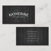 木製トリム |モノグラム 名刺 (正面/裏面)