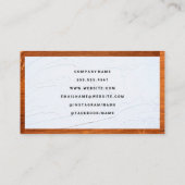 木製トリム | Spackle |ホーム修復ロゴ 名刺 (裏面)