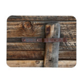 木製ドアのクローズアップ、カリフォルニア マグネット (横)