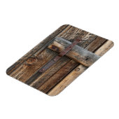 木製ドアのクローズアップ、カリフォルニア マグネット (左側)