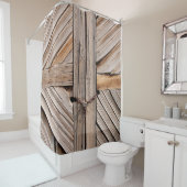 木製ドア シャワーカーテン (インサイチュ)