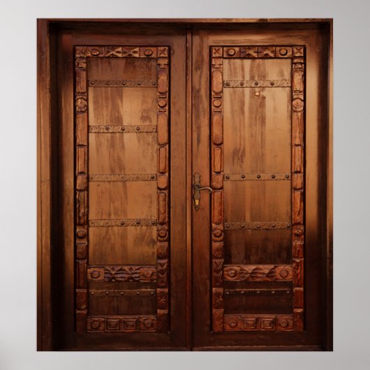 木製ドア ポスター (正面)