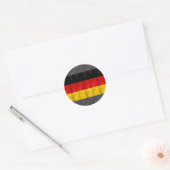 木製ドイツ国旗 ラウンドシール (封筒)