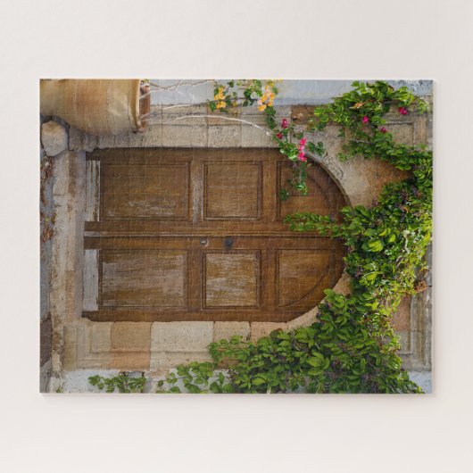 木製ド地中海のアパズル ジグソーパズル (横)