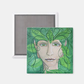 木製ニンフ磁石 マグネット (正面/裏面)