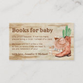 木製ハットシューズカボスカウボーイブックベビー エンクロージャーカード (正面)