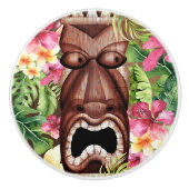 木製ハワイアンティキルアウ（ハワイ式宴会）アイランドサマーフローラ セラミックノブ (正面)