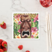 木製ハワイアンティキルアウ（ハワイ式宴会）サマーバースデーパーティー スタンダードカクテルナプキン (インサイチュ)