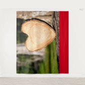 木製ハートタペストリー タペストリー (正面)