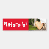 木製ハートバンパーシール バンパーステッカー (正面)