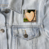 木製ハートボタン 缶バッジ (インサイチュ)