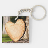 木製ハート キーホルダー (裏面)