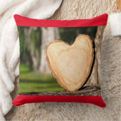 木製ハート クッション (ブランケット)