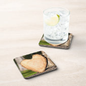 木製ハート コースター (右側)