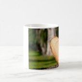 木製ハート コーヒーマグカップ (中央)