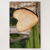 木製ハート ジグソーパズル (縦)