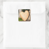 木製ハート スクエアシール (バッグ)