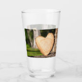 木製ハート タンブラーグラス (裏面)
