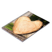 木製ハート ノートブック (左側)