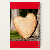 木製ハート ノートブック (裏面)