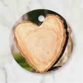 木製ハート フェイバータグ (正面)