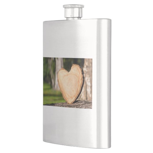 木製ハート フラスク (左)