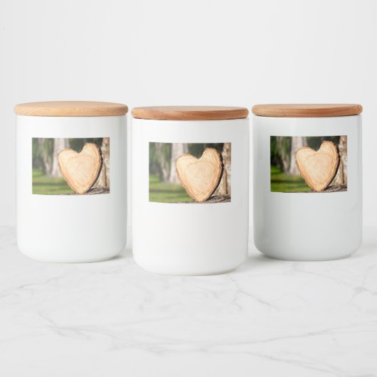 木製ハート フードラベル (ボトル)