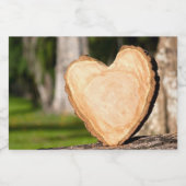 木製ハート フードラベル (シングルラベル)