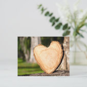 木製ハート ポストカード (スタンド正面)