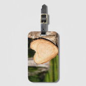 木製ハート ラゲッジタグ (正面縦)