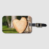 木製ハート ラゲッジタグ (正面横)