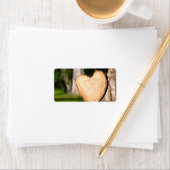 木製ハート ラベル (インサイチュ)