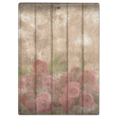 木製バックグランドモダンヴィンテージロマンチック クリップボード (裏面)