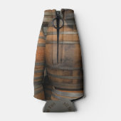 木製バレルケグモノグラムの写真 ボトルクーラー (裏面)