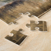 木製バレル西カントリーの馬蹄小麦 ジグソーパズル (側面)