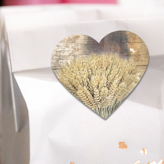 木製バレル西カントリーの馬蹄小麦 ハートシール