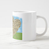 木製バレンタインマグカップ ジャンボコーヒーマグカップ (右)