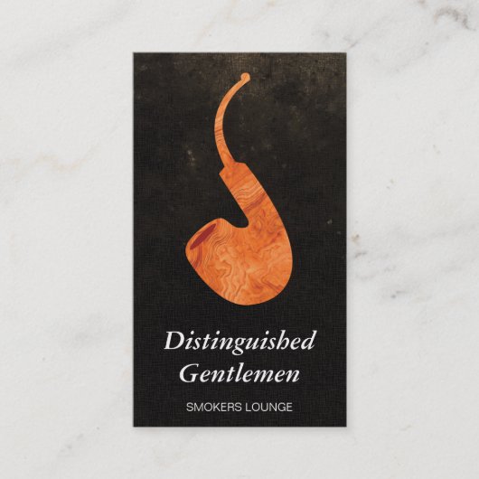 木製パイプ2 | トラディショナル 名刺 (正面)