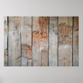 木製パネルのクローズアップ写真 ポスター (正面)