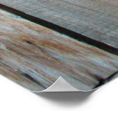 木製パネルのクローズアップ写真 ポスター (角)